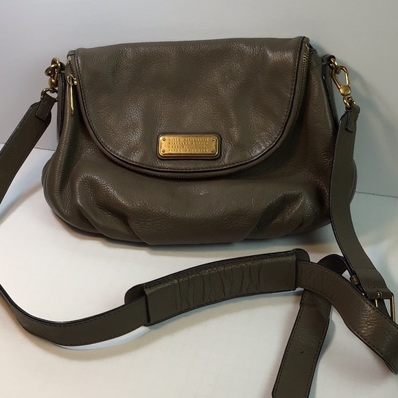 Marc by Marc Jacobs Taupe Leather Natasha Crossbody Shoulder Bag - Picture 1 of 8